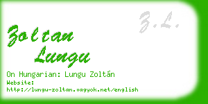 zoltan lungu business card